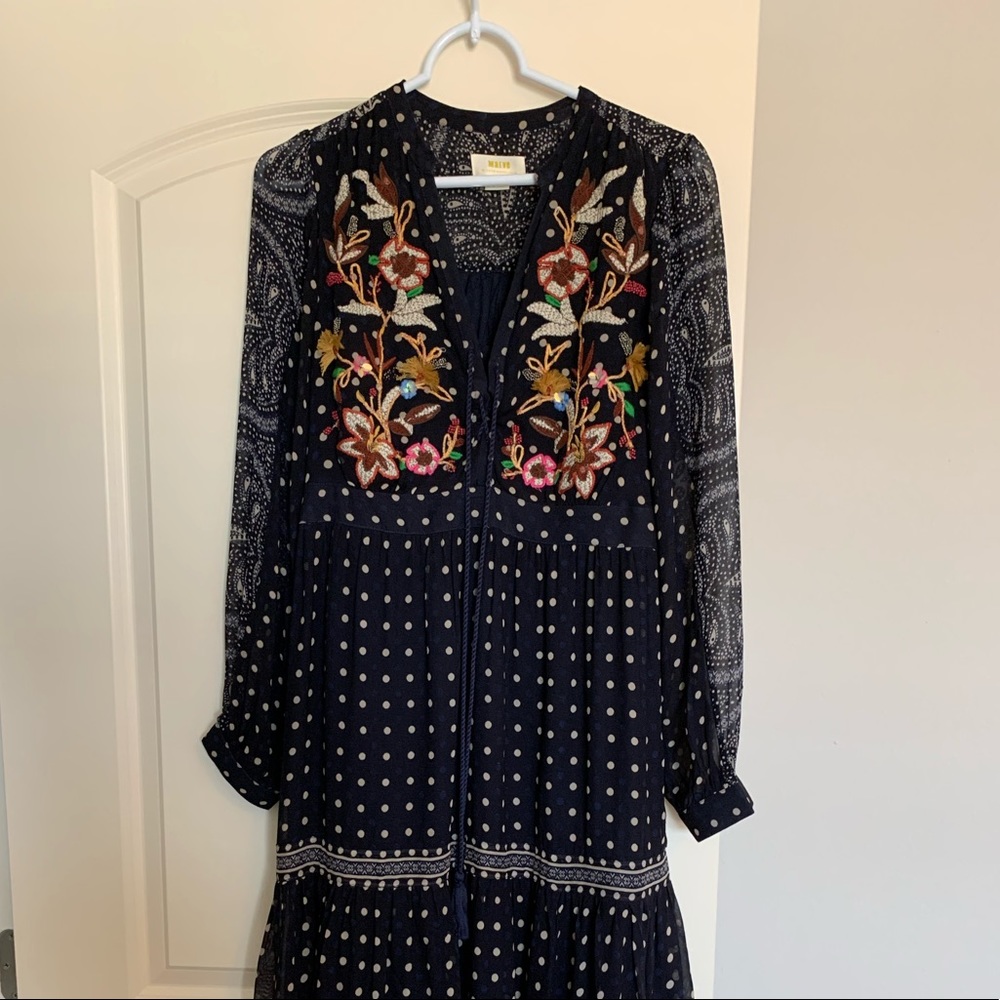 Cassidy Embroidered Midi Dress by Maeve